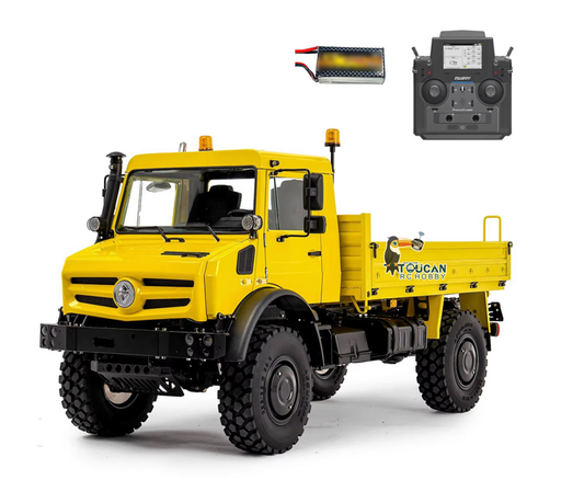 TOUCAN RC HOBBY Special Offer LESU U4023 1/14 Metal RC Off-Road All-Terrain Light Truck with Flysky PL18EV LITE Radio System 3 Speed Transmission Light Sound for Outdoor