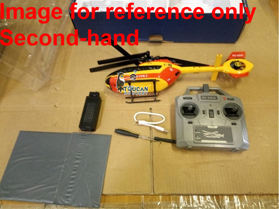 Second Hand Fast Free Shipping 1/30 RC ERA 6CH Radio Controlled Helicopter C190 Dual Brushless Motors RTF Model Aircraft H145 Aileronless Ducted Tail Rotor