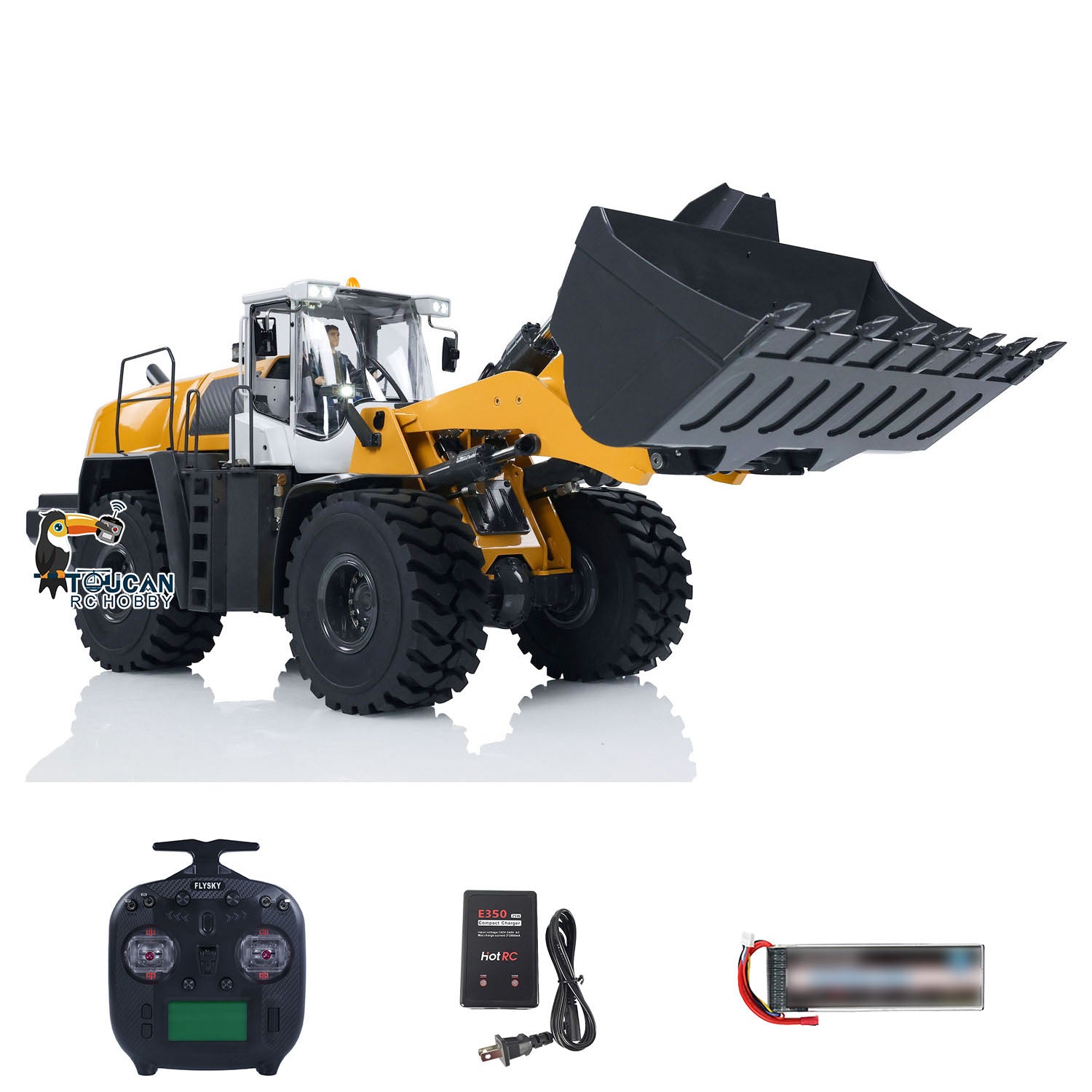 1/14 XDRC 580 RC Loader Metal Remote Control Hydraulic