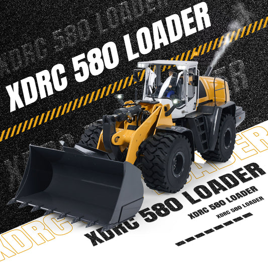 TOUCAN RC HOBBY XDRC 1/14 Scale Hydraulic RC Loader 580 Radio Control Construction Vehicle Electric Model Sound Light DIY Cars