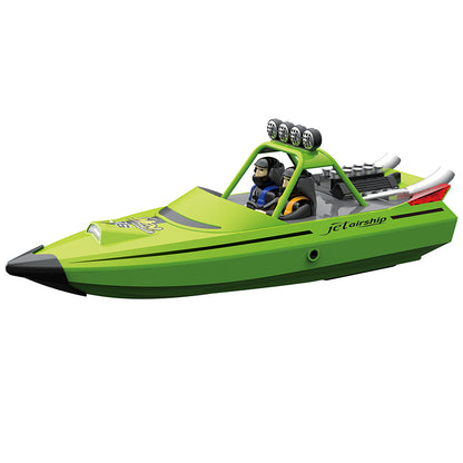 TOUCAN 2.4G ABS Plastic RC Boat Self Righting Jet Remote Control Ship Toy Racing Boat RTR for Kids Adult Lights System