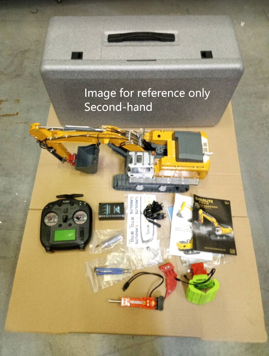Second Hand Fast Shipping KABOLITE 1/18 K962 100S Remote Control Hydraulic Excavator RC Digger Electric Claw Ripper Hammer Construction Car Machines