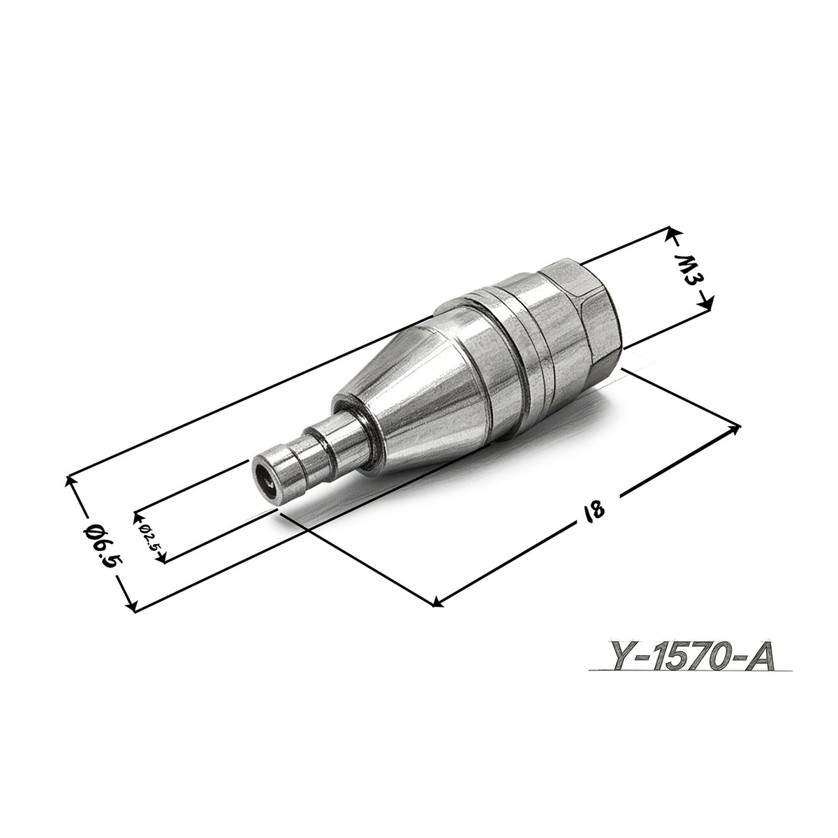 TOUCAN RC HOBBY LESU 1/14 Metal Quick Release Coupler Connector M3 External/Internal Thread DIY Parts Fitting for RC Hydraulic Excavator Loader Model