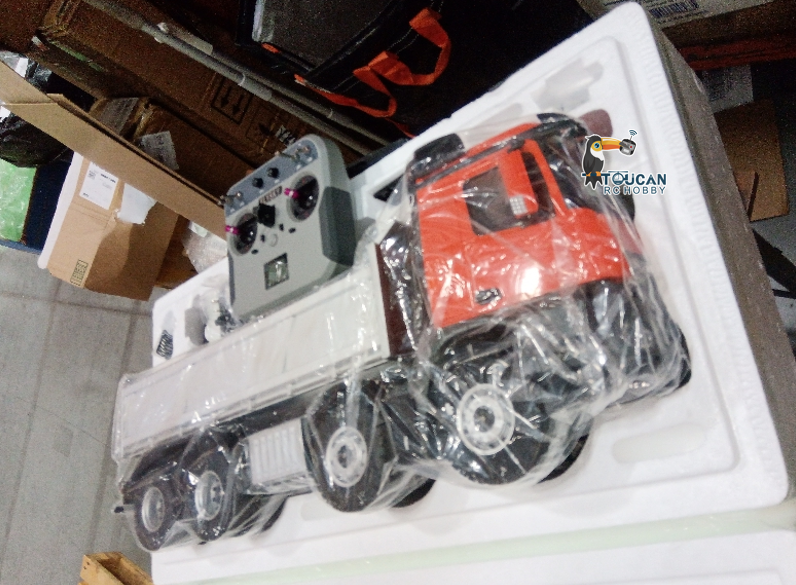 TOUCAN RC HOBBY Free Shipping Second Hand US Stock Kabolite 1/14 Electric RC Dump Truck K5703 8X8 Remote Control Tipper Model
