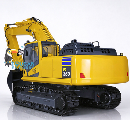 TOUCAN RC HOBBY JZModel PC360 DIM P3-11 1/12 fahrfertiger ferngesteuerter RC-Metallbagger Hydrauliksystem Ventil Pumpe Lichtanlage Motor Servo