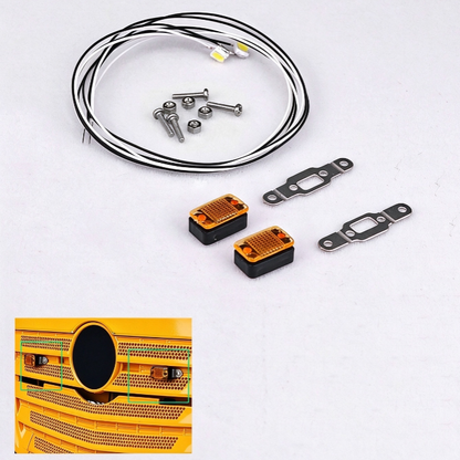TOUCAN RC HOBBY LESU Running Light Visor Lamp Taillight Cover for 1:14 DIY 1851 3363 RC Tractor Truck Models