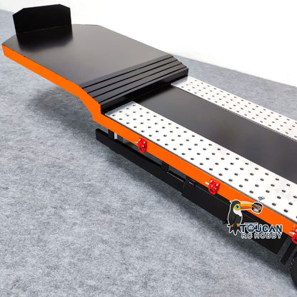 Metal 5-axle Trailers Electric Tail-board Support Leg for 1/14 RC Tractor Radio Controlled Truck Car Hobby Models DIY Painted Assembled