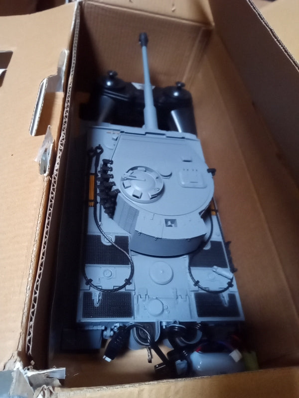 Second Hand US STOCK Taigen 1/24 RC Battle Tank Tiger I Remote Control Military Tanks Infrared Combat