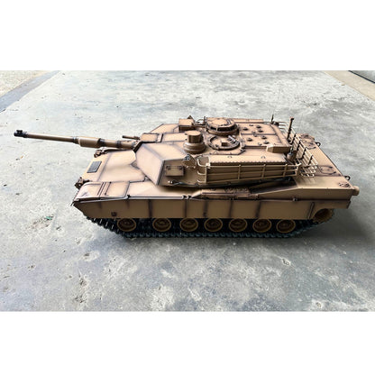 In Stock 1239MM Henglong 1/8 Scale Full Metal Remote Control Tank 3918 USA M1A2 Abrams RTR 360 Turret Rotary Barrel Recoil Elevation