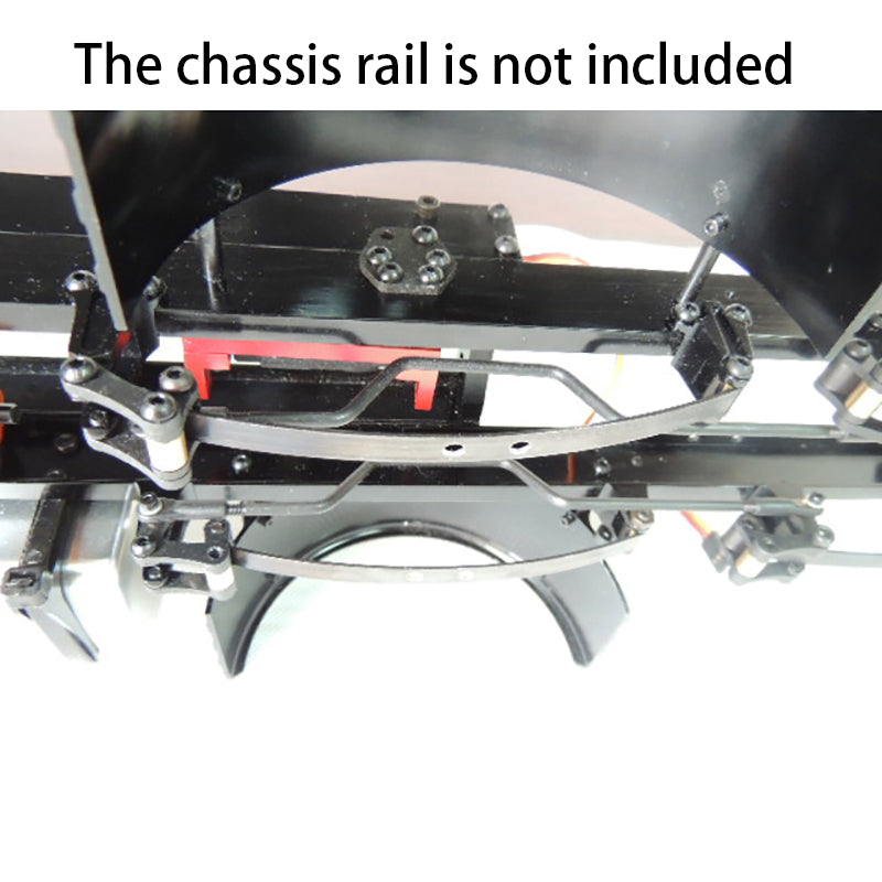 JDModel Metal Front Suspension System/Transfer Case/Oil Tank/ for 1/14 Remote Control Tractor Truck Construction Vehicles DIY Models Outdoor Enthusiasts