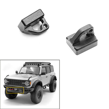 US Stock Front Towing Hook Parts Black for 1/10 Scale RC Crawler Vehicle DIY RC Racing Cars Model Acesoory