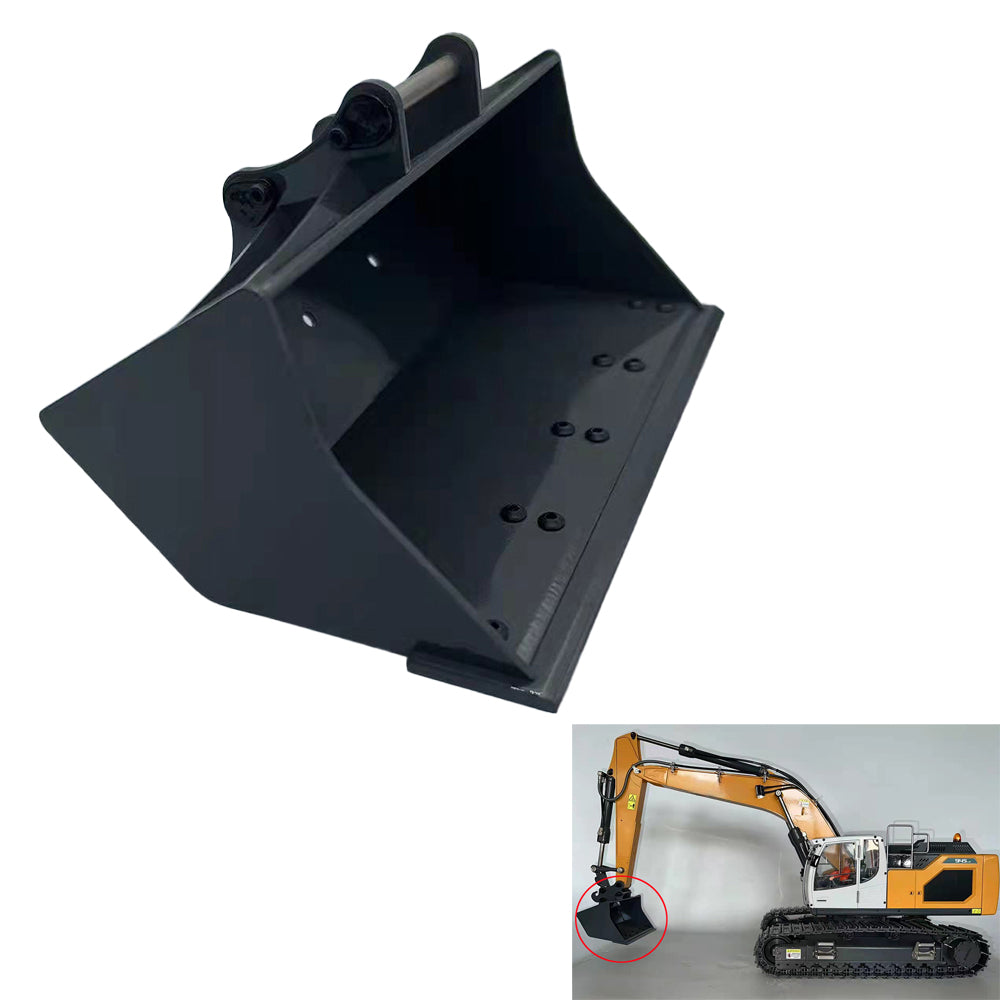 XDRC Metal Sieve Bucket Claw Grab LED Lights Ripper Scarifier Shear for 1/14 L945 RC Hydraulic Excavator Digger Heavy Construction Cars