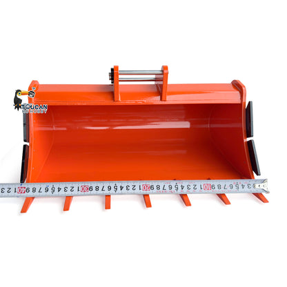 TOUCAN Metal Ripper Wide Bucket Manual Quick Coupler Rake for 1/8 Scale 385CF Hydraulic RC Excavator Remote Control Digger Model DIY Spare Parts