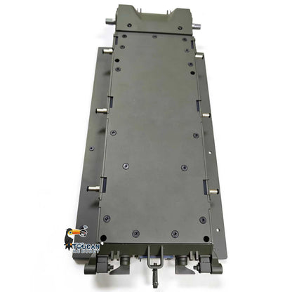 Metal Chassis Smoke Unit Gearbox Power Blue Motor Speaker Switch for Henglong 1/16 RC Battle Tank 3898 USA M4A3 Sherman Model