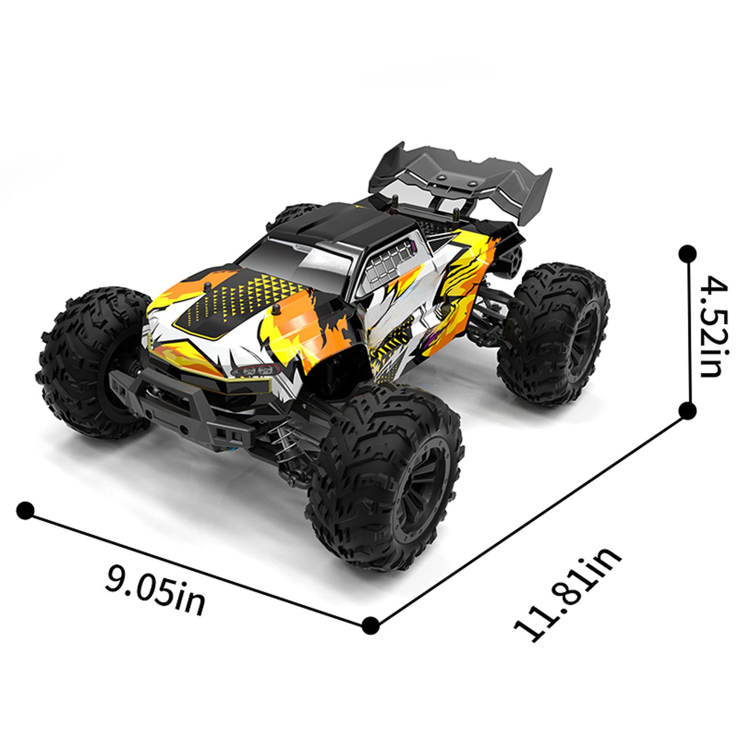 1:16 2.4Ghz RC High Speed Off Road Vehicle 70km/h 4*4 Remote Pickup Truck RTR Car Metal Drive Shaft Brushless Motor Battery