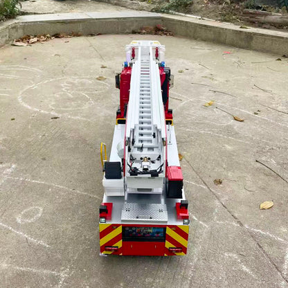 2Speed 1/14 4*4 Metal Chassis Electric Remote Control Lift Ladder Fire Truck RC Model Vehicle ST8 Radio No Battery Charger