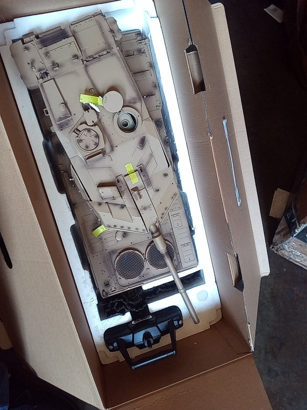 Second Hand US STOCK Tongde 1/16 RC Infrared Battle Tank German Leopard2A7 Electric Military Tanks