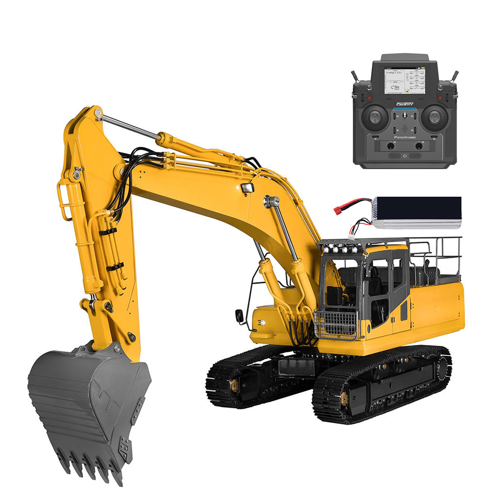 LESU PC360 1/14 Metal RC Excavator B0002 RTR Steel Alloy Hydraulic Digger Model 8MPa Oil Pump System Lighting FlySky PL18EV Lite Controller for Hobby Collectors