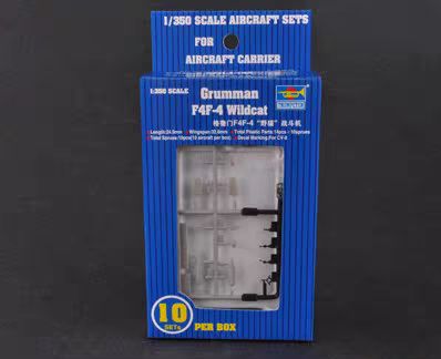 US Stock Trumpeter 06202 1/350 Grumman F4F-4 Wildcat Battleplane Fighter Aircraft Model DIY Static Model Airplane