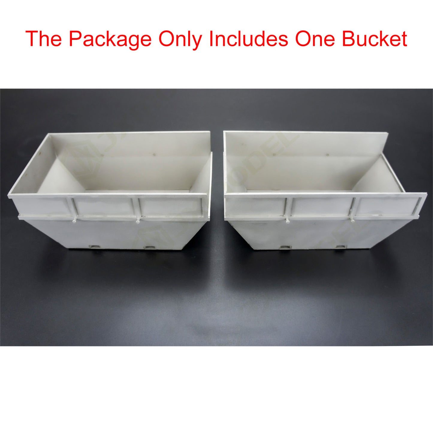 Small Bucket for JXMODE 6x4 1/14 RC Hydraulic Machine Remote Controlled Skip Loader Truck Swing Arm Unpainted Loaded Car