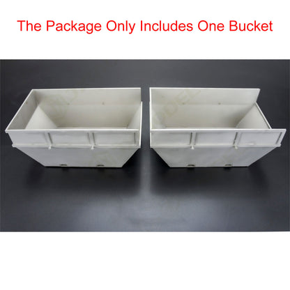 Small Bucket for JXMODE 6x4 1/14 RC Hydraulic Machine Remote Controlled Skip Loader Truck Swing Arm Unpainted Loaded Car