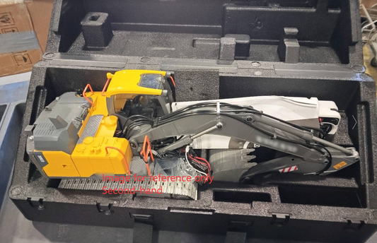 Second Hand CA Stock 1:14 RC Excavator Double E E010 EC160E Full Alloy Metal Engineering Vehicles