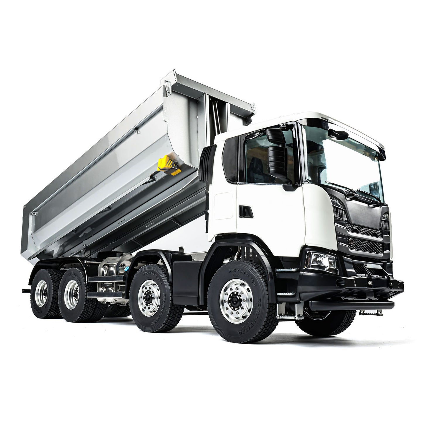 Double E 1/14 8X8 Remote Control Hydraulic Dump Truck 2Speed RC Model Tipper Metal Chassis Differential Lock FLYSKY ST8 Radio