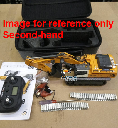 Second Hand Fast Free Shipping for EU 1/50 RC Excavator K970 Engineering Vehicle Remote Control Electric Lifting Digger Metal Bucket Tracks Light Sound RTR Battery