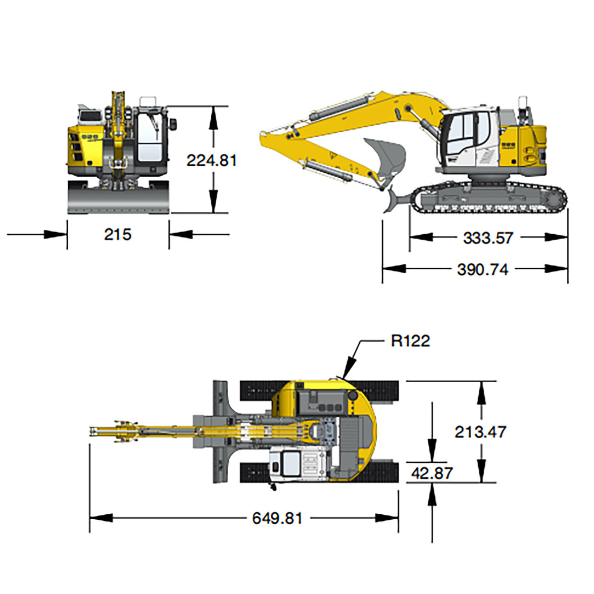 US Stock MODO 1/14 RC Hydraulic Excavator LR926 - Metal & Plastic RTR