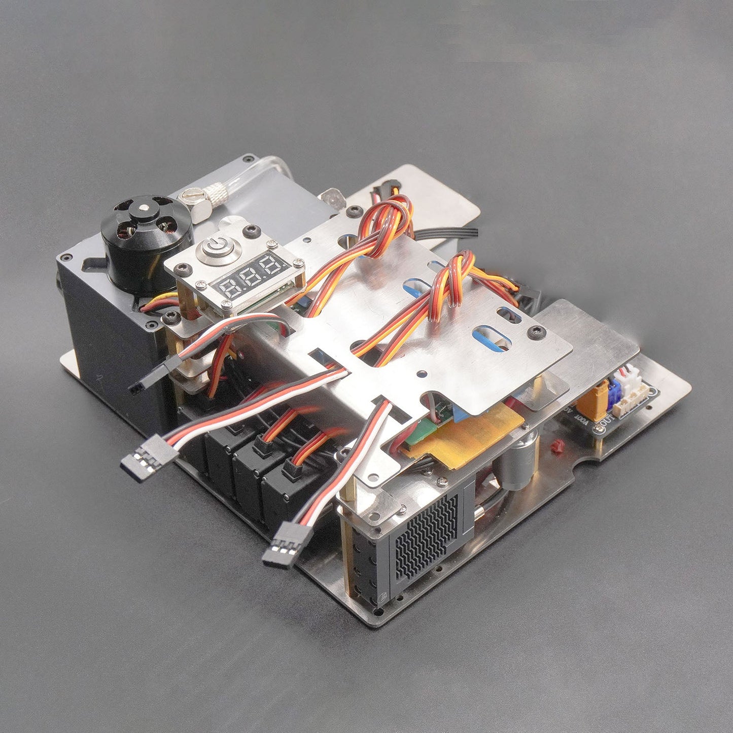 Metal Manual Quick Release Coupler Bucket Upgrade Parts Hydraulic System Pump Reversing Valve for 1:14 RC Hydraulic 3 Arms Excavator EC160E