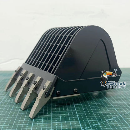 Metal Quick Release Coupler Grille Bucket for 1/12 RC Hydraulic Excavator Remote Controlled Diggers H3 P3 ZX36H PC36