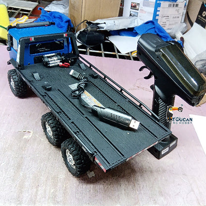 Free Shipping Second Hand US Stock CR18P Flatbed Truck 6x6 RTR RC Rock Crawler 1/18 Off-Road Truck 2-Speed Lights