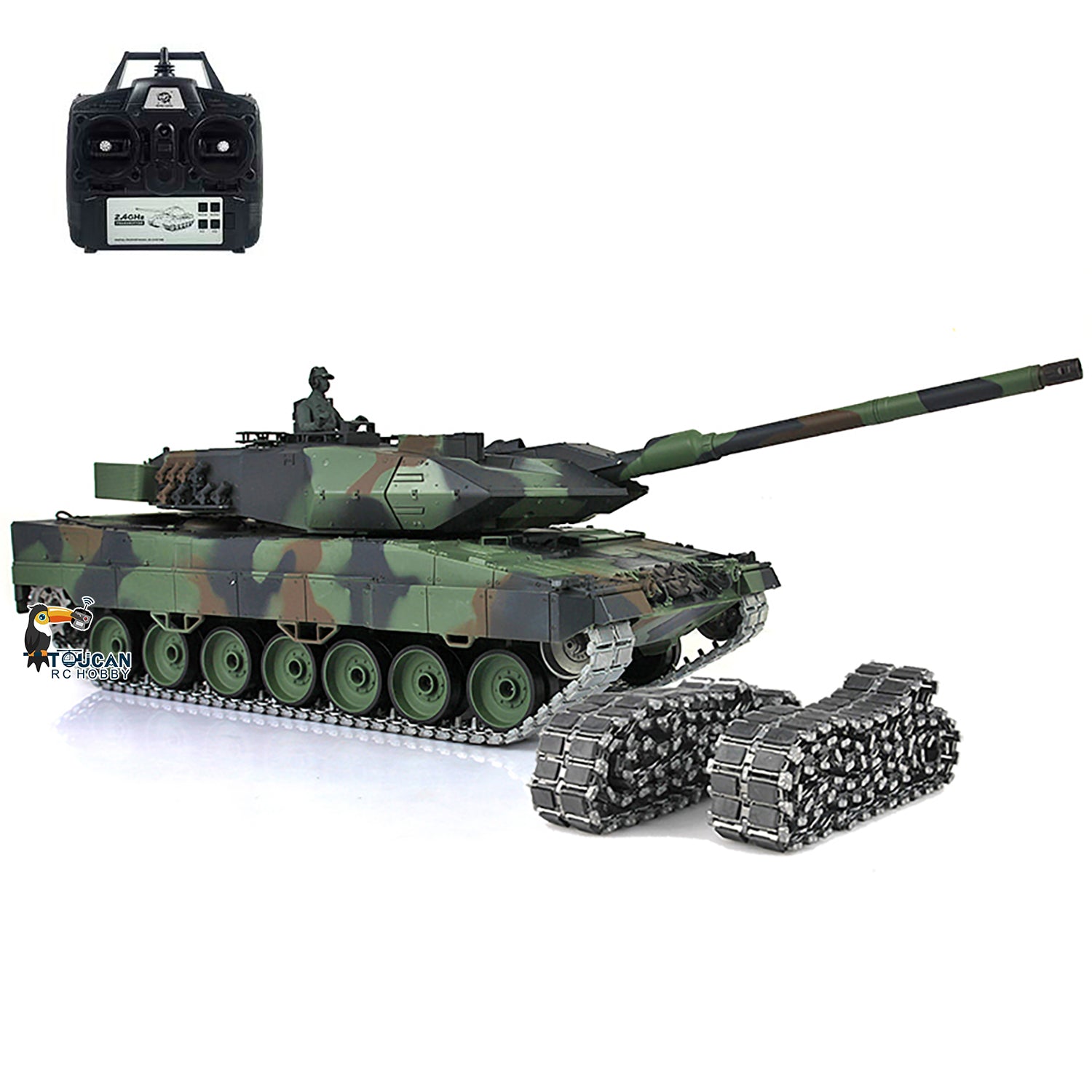 Heng Long 1/16 TK 7.0 Upgraded Ready to Run Leopard2A6 RC Tank
