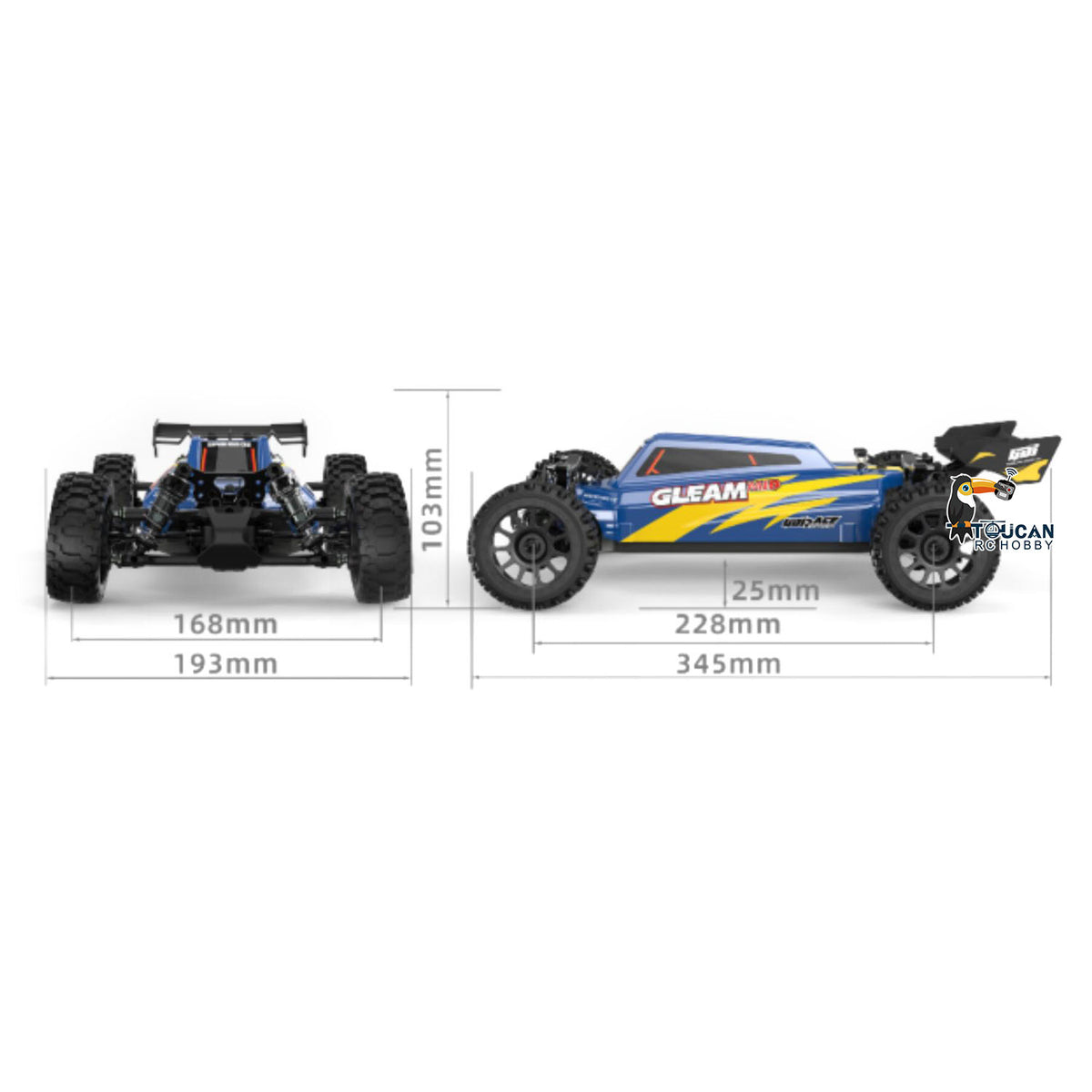 TOUCAN RC HOBBY UD1204 UDIRC 1/12 4X4 Radio Controlled Off Road Car Finished Model Brushless Motor Gyroscope Battery No Light Sound System