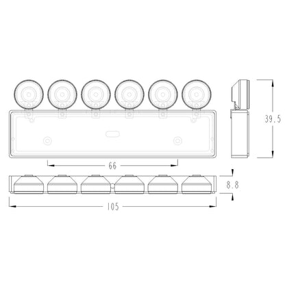 TOUCAN RC HOBBY Degree Squarelightbox LED Light for 1/14 TAMIYA Remote Control Tractor Truck 770S 56375 56360 RC Hydraulic Dumper DIY Lorry Car