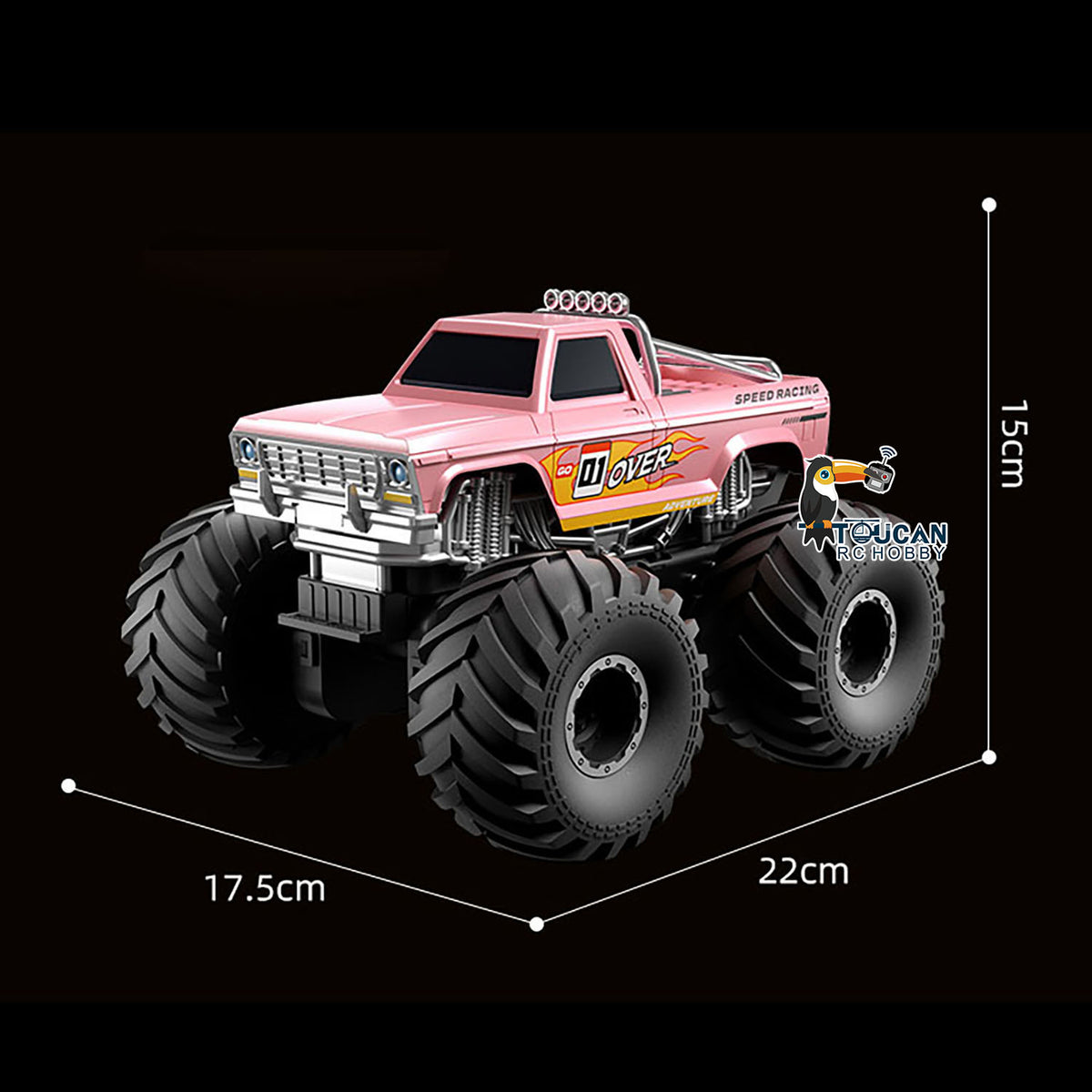 TOUCAN RC HOBBY JJRC Q245 1/20 4WD Plastic Radio Control Off Road Vehicle Remote Control Waterproof Stunt Car All Terrain Amphibious Vehicle