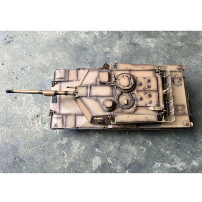 In Stock 1239MM Henglong 1/8 Scale Full Metal Remote Control Tank 3918 USA M1A2 Abrams RTR 360 Turret Rotary Barrel Recoil Elevation