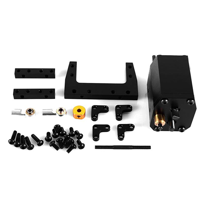 JDModel Metal Front Suspension System/Transfer Case/Oil Tank/ for 1/14 Remote Control Tractor Truck Construction Vehicles DIY Models Outdoor Enthusiasts