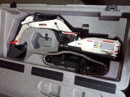 Second Hand US Stock 1/14 Metal HUINA 1594 RC Excavator Model Toys Remote Control Digger Light Sound Battery