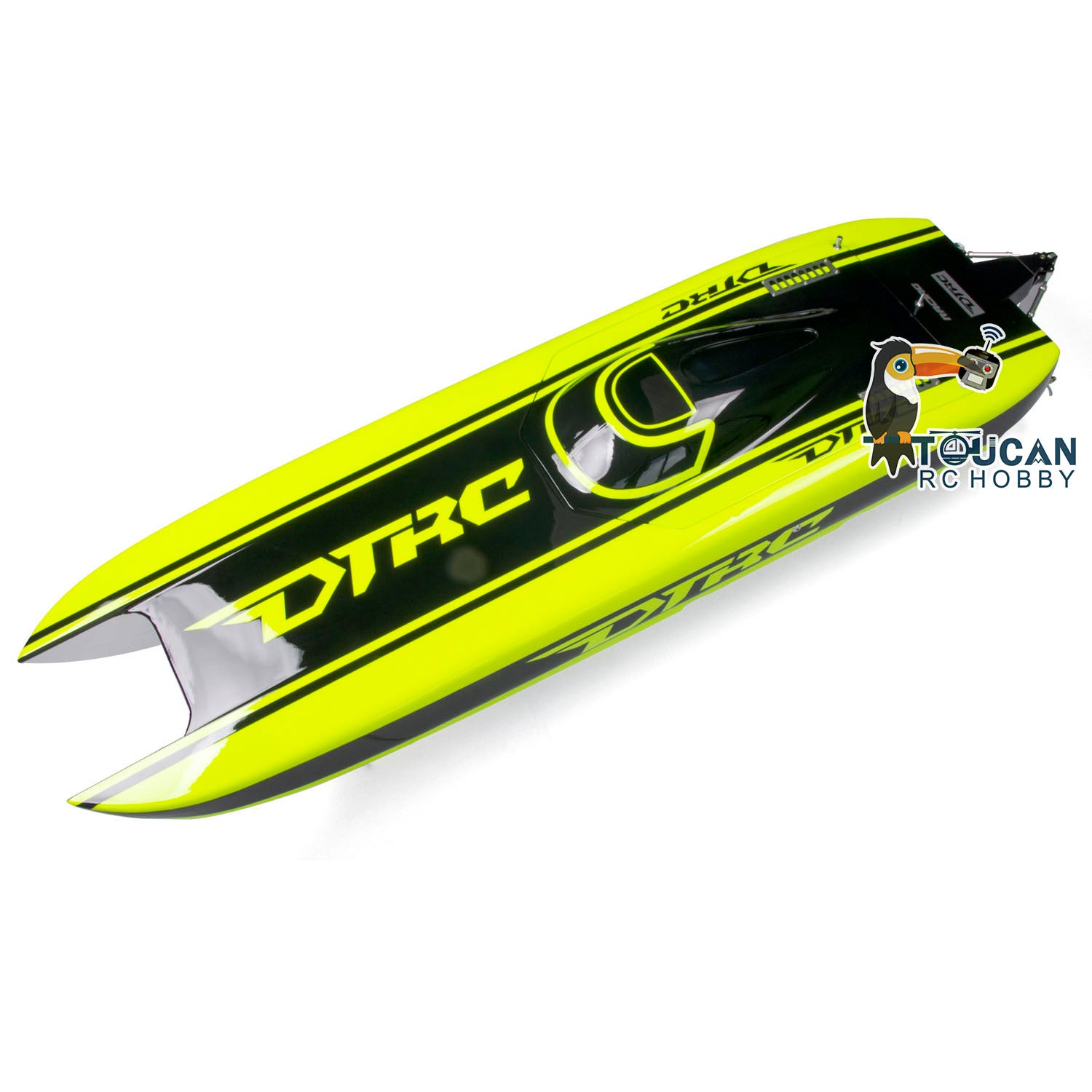 Fiber glass E51 remote control racing boat with dual brushless motor 120A ESC water cooling system
