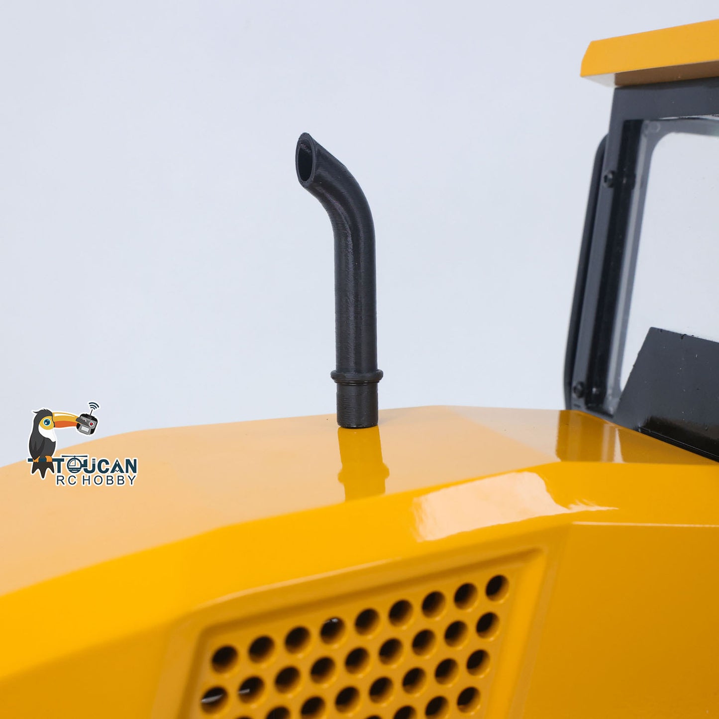 Yellow black metal hydraulic compactor full functional remote control model
