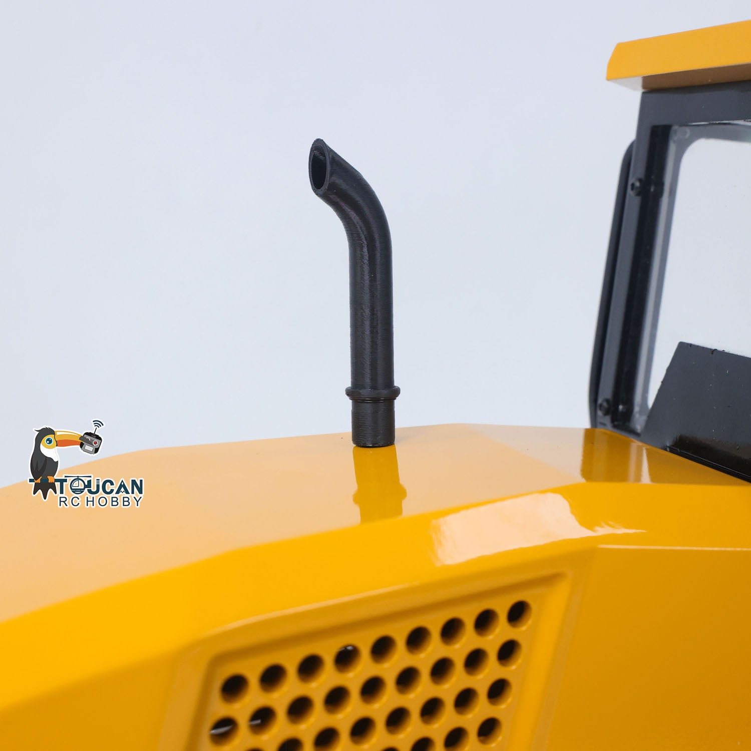Yellow black metal hydraulic compactor full functional remote control model
