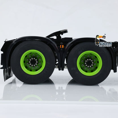 Remote control 6x6 tractor truck with differential lock and multi scene decorative lights

