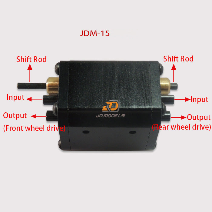 JDModel Metal Front Suspension System/Transfer Case/Oil Tank/ for 1/14 Remote Control Tractor Truck Construction Vehicles DIY Models Outdoor Enthusiasts