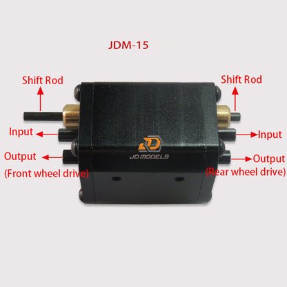 JDModel Metal Front Suspension System/Transfer Case/Oil Tank/ for 1/14 Remote Control Tractor Truck Construction Vehicles DIY Models Outdoor Enthusiasts