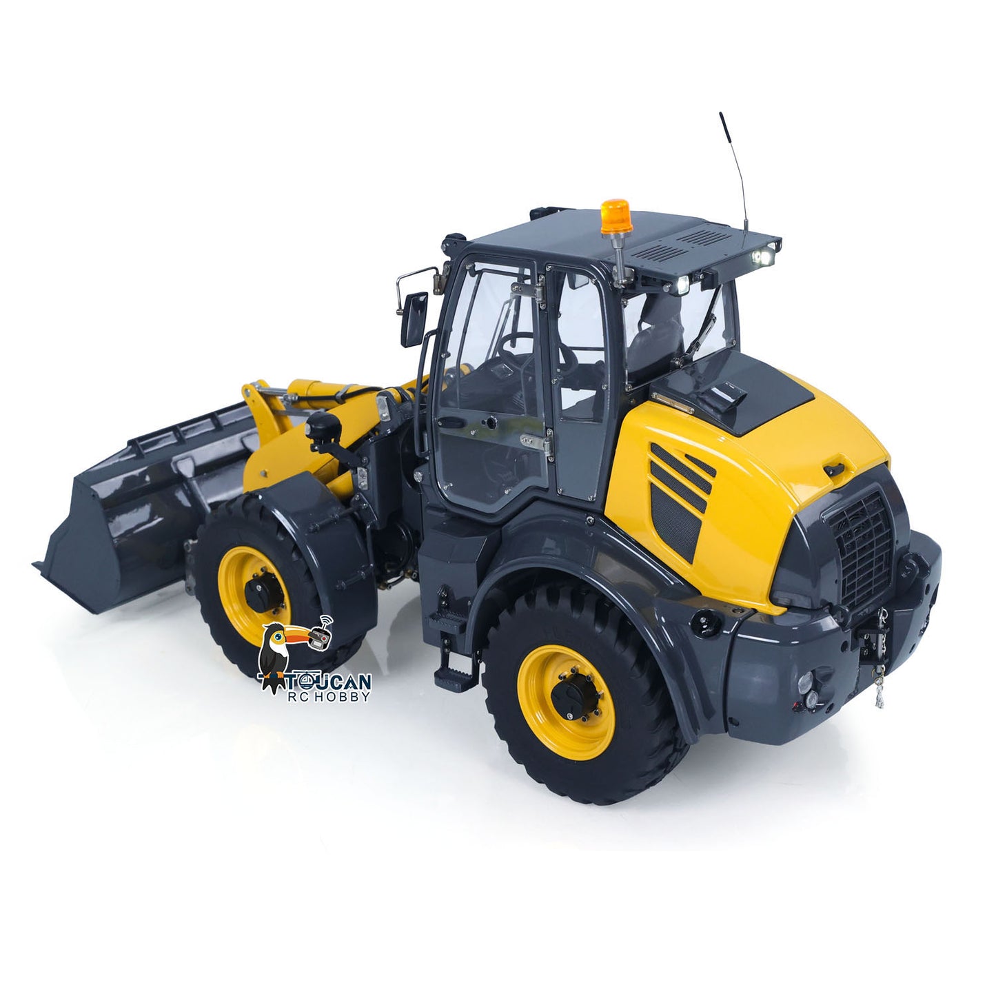 4X4 metal hydraulic loader assembled with motor ESC and servo parts
