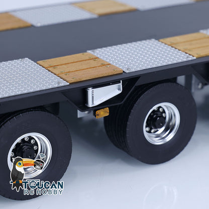 Functional hydraulic valve RC flatbed trailer simulation engineering model
