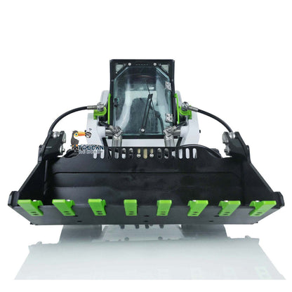 Wheeled skid steer RC loader integrated vehicle light sound group hydraulic system
