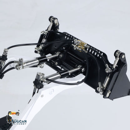 Metal construction skid steer loader with complete motor ESC servo assembly
