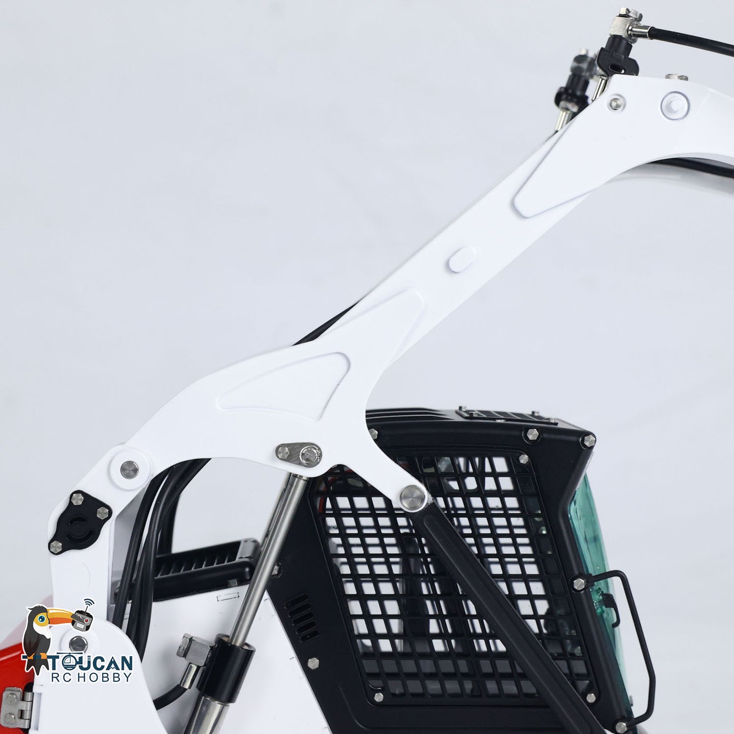 RC hydraulic wheeled skid steer loader equipped with original battery and charger
